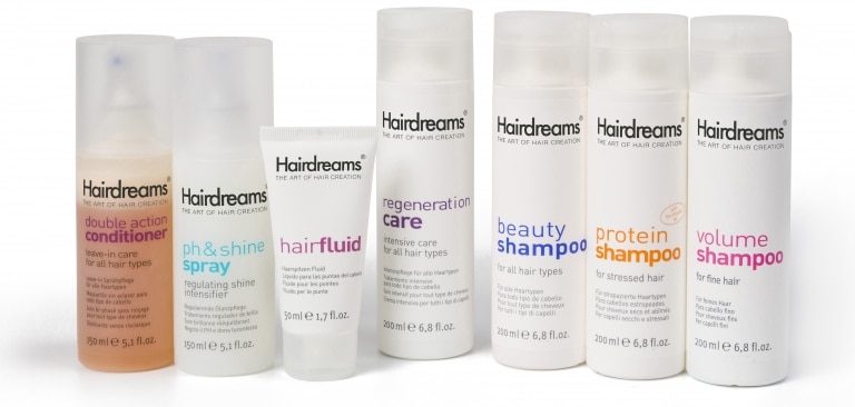 Verschiedene Produkte für die optimale Haarpflege